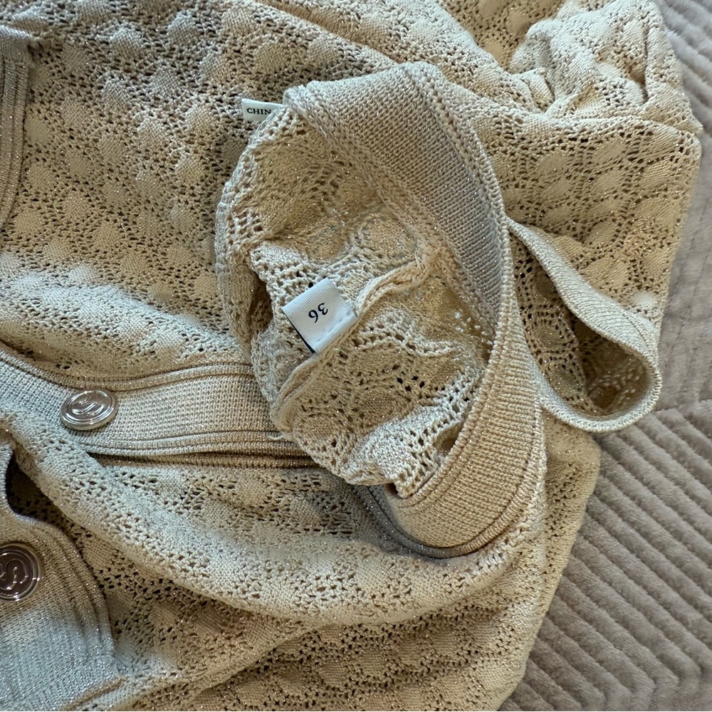 Sandro Beige Button-Down knit dress - Picture 5 of 7